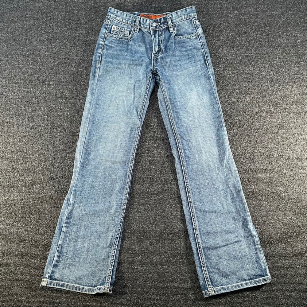 Rock & Roll Denim Bootcut Jeans Boys 16R Blue Good Regular Fit BB GUN